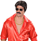 Black Playboy Dream Hair Wig & Moustache In Color Box
