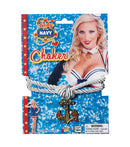 Lady In The Navy Choker Necklace Costume Accessory BA1053 1