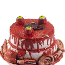 Latex Gory Gourmet Zombie Cake Prop Adult Red Moving Eyes 1