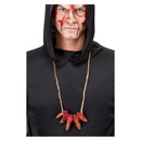 Latex Severed Finger Necklace Beige 1