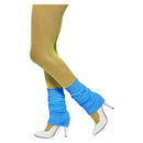 Legwarmers Adult Neon Blue 80s Dancing Costume Accessory 1