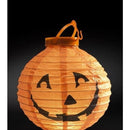 Light Up Led Paper Pumpkin Lantern Adult Orange 1