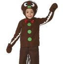 Little Gingerbread Man Costume Kids Brown 1