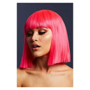 Lola Neon Pink Fever Wig Professional Quality Styleable Synthetic 30cm Adult 1