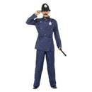 London Bobby British Cop Costume Adult Blue 1