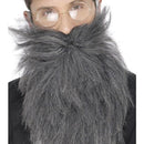 Long Beard and Tash Adult Grey Costume Hair Accessory 2