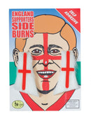 Mens England Sideburns Moustaches and Beards Male Halloween Costume_1 MB012