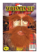 Mens Scotsman Set Beard Tash Eyebrows Beards Male Halloween Costume_1 MB089