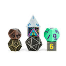 FanRoll Mystery Misfit Mini Metal Polyhedral Dice Set Display of 12 Gaming Accessory by Metallic Dice 2