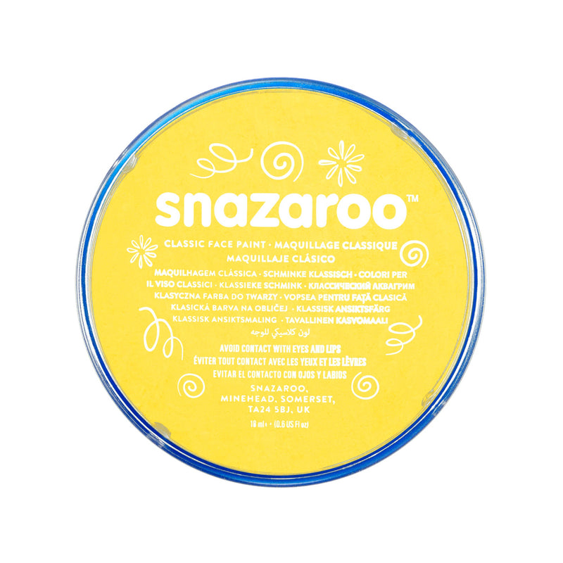 Snazaroo Yellow 18ml Tubs Make Up Unisex X 5 Pack_1 MU068