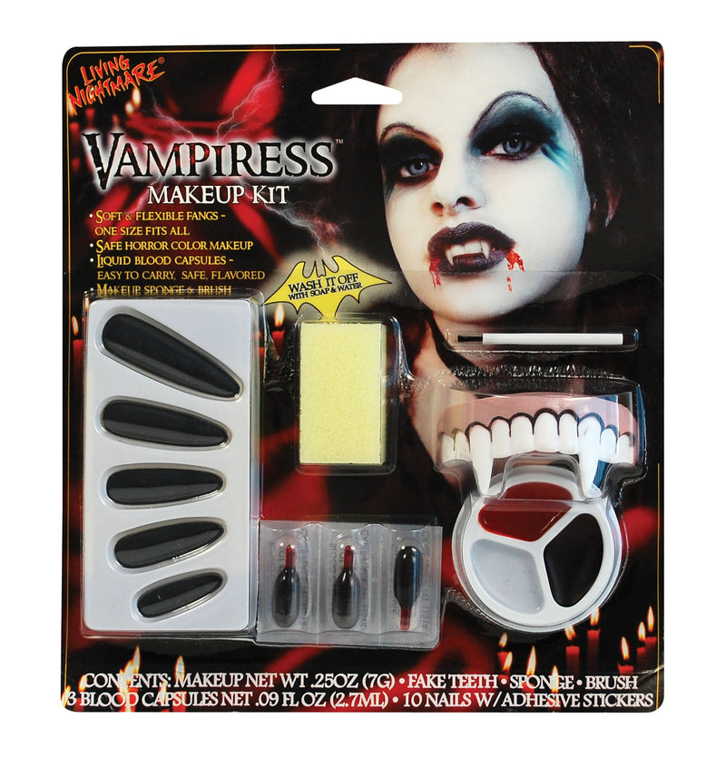 Womens Vampiress Make Up Kit Female Halloween Costume_1 MU137