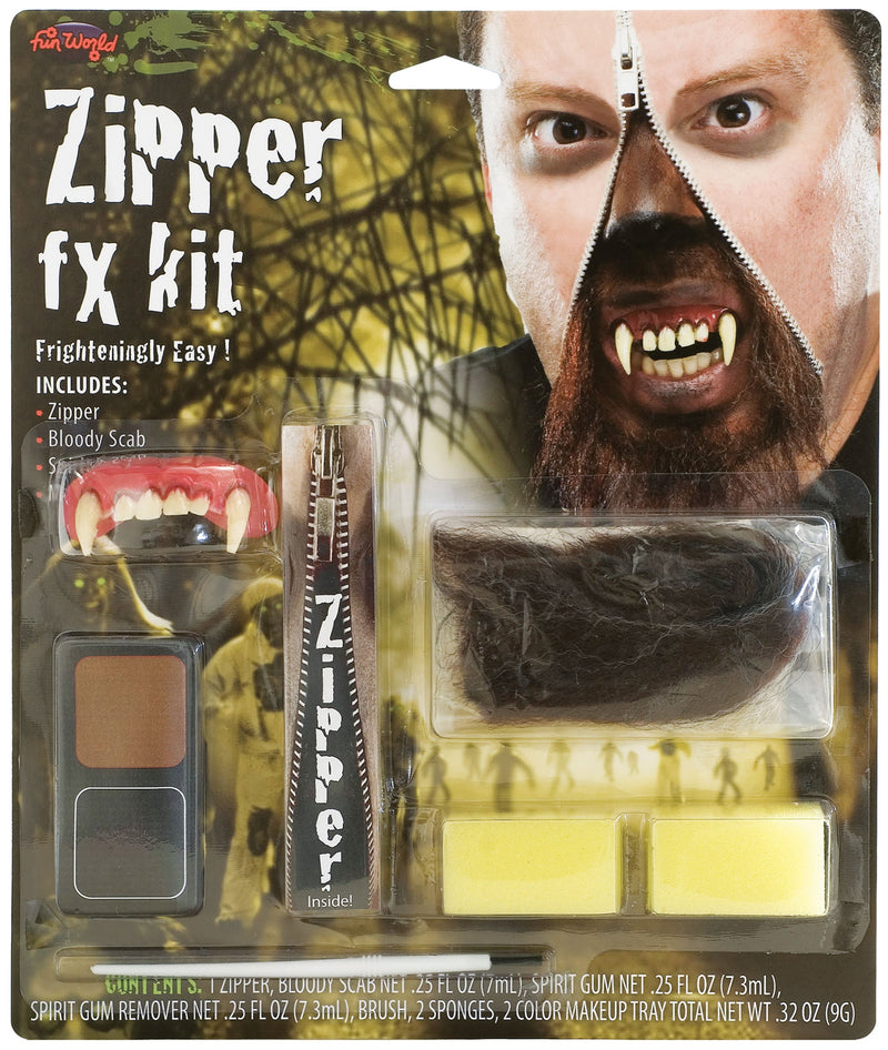 Werewolf Zipper FX Kit Make Up Unisex_1 MU144