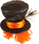 Mad Hatter Hat Alice In Wonderland Style with Orange Hair 2