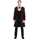 Gothic Vampire Costume Adult Black Coat 1