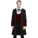 Gothic Vampire Costume Adult Black Coat 2