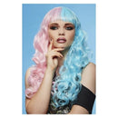 Manic Panic® Cotton Candy Angel™ Siren Wig Long Curled Ends with Fringe Heat Styleable 1