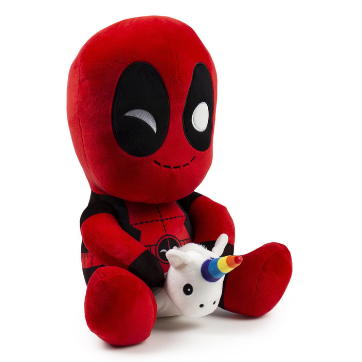 Marvel Deadpool Riding A Unicorn Hugme Vibrating 16 Inch Plush_4