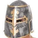 Medieval Crusader Helmet Adult Silver Moveable Face Shield 1