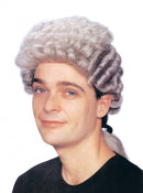 Mens Barrister Wig Grey Wigs Male Halloween Costume 1