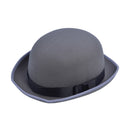 Mens Bowler Hat Grey Hats Male Halloween Costume 1