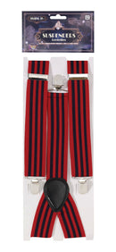 Mens Braces Striped Red Blue Costume Accessories Male Halloween 1