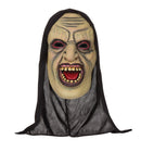 Mens Demon Open Mouthed Mask With Hood Rubber Masks Male Halloween Costume 1