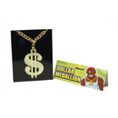 Mens Dollar Medallion On Chain Costume Accessories Male Halloween 1