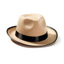 Mens Fedora Beige Hats Male Halloween Costume 1