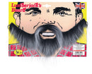 Mens Lumberjack Beard Grey Moustaches and Beards Male Halloween Costume 1