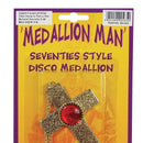 Mens Medallion Man Necklace Costume Accessories Male Halloween 2