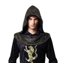 Mens Medieval Prince Hooded Robe Adult Costume Male 1