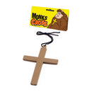 Mens Monks Cross Gold Colour Costume Accessories Male Halloween 1