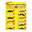 Mens Moustaches 5 Colours 6 Assorted and Beards Male 12 On Card Halloween Costume 1
