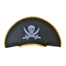 Mens Pirate Hat Fabric Gold Edging Hats Male Halloween Costume 1