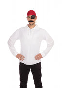 Mens Pirate Shirt White Adult Costume Male Halloween 1