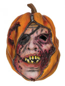 Mens Pumpkin Mask Unzipped Rubber Masks Male Halloween Costume 1