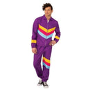 Mens Purple Shell Suit Costume 1