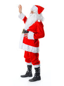 Mens Santa Costume Fur 6