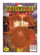 Mens Scotsman Set Beard Tash Eyebrows Beards Male Halloween Costume 1