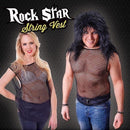 Mens String Vest Black Adult Costume Male Chest Size 44" Halloween 2