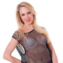 Mens String Vest Black Adult Costume Male Chest Size 44" Halloween 3