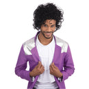 Mens Wet Look Curly Wigs 1