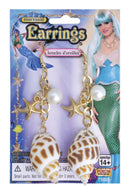Mermaid Earrings Seashell Costume Accessory 1