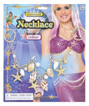 Mermaid Necklace Gold Seashells Costume Accessory 1