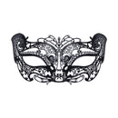 Metal Filigree Cat Mask With Stone 1
