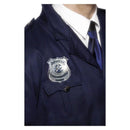 Metal Police Badge Adult Silver 2
