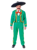 Mexican Man Adult Costume Green Suit 3