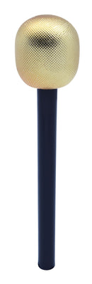 Microphone Gold Pop Star Costume Accessory 1