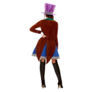Miss Mad Hatter Costume Adult Alice In Wonderland Multi Coloured 2
