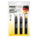 Moon Creations Body Crayons 3 Off 3.5g Country Patriot Colours Costume Make Up 5